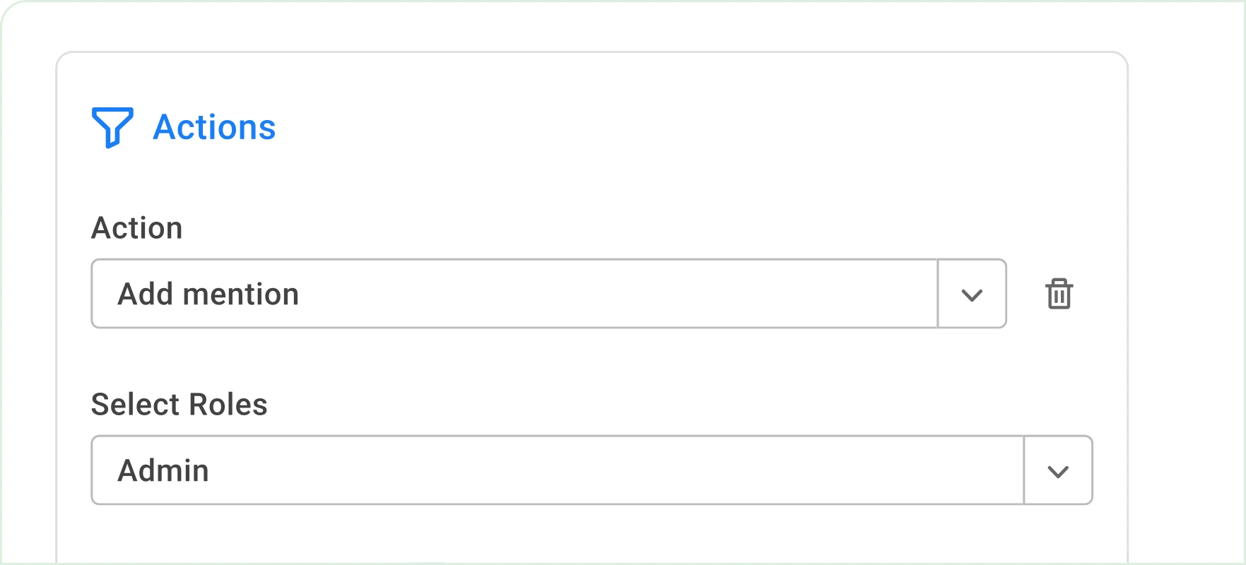 Actions automatisées