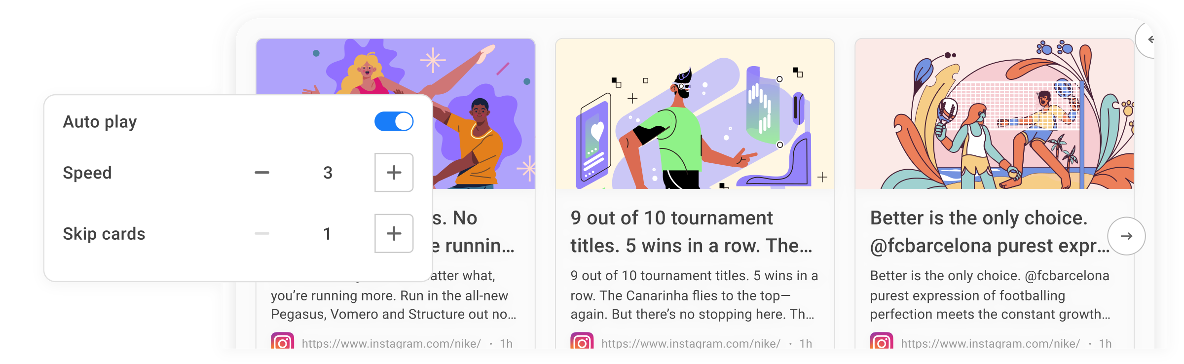 Opciones de desplazamiento suave