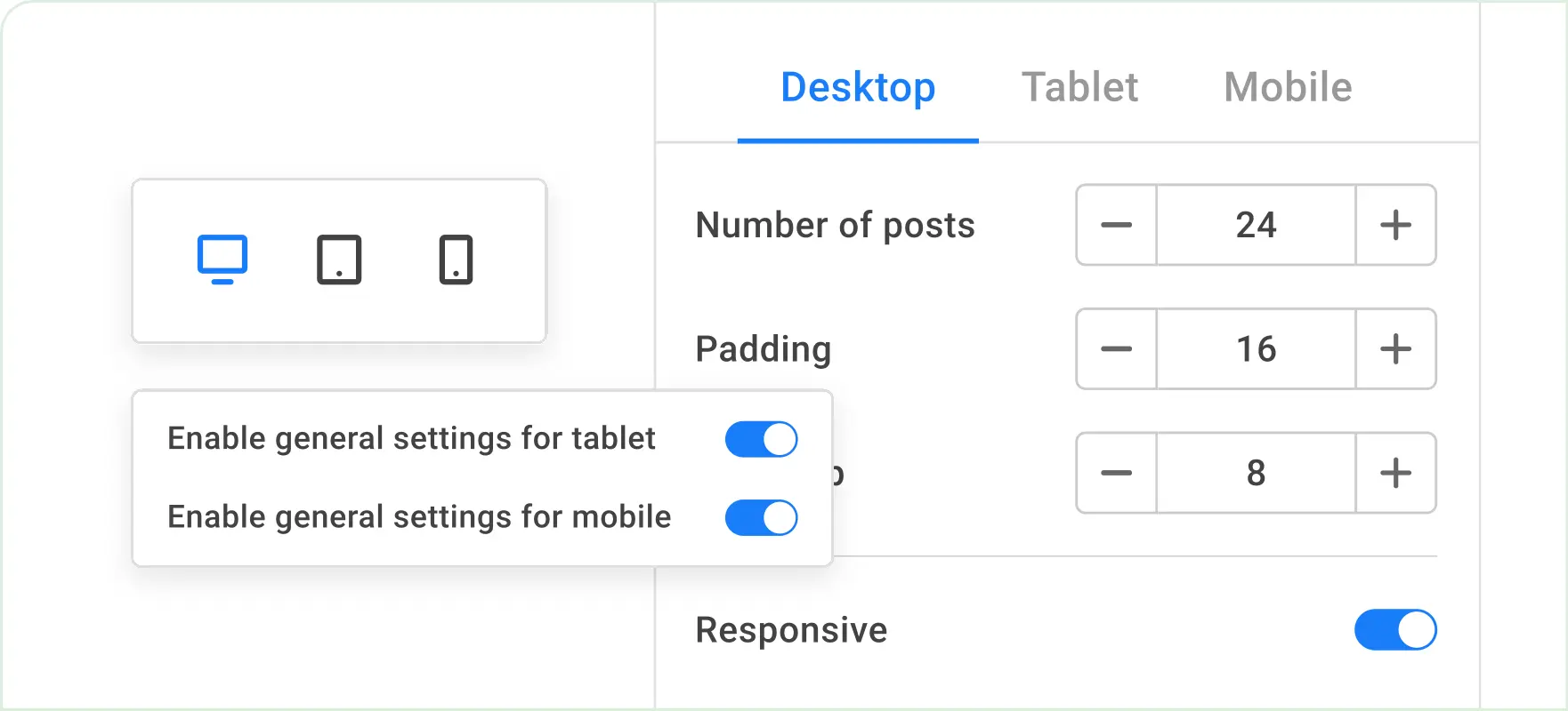 Incorporar como Widget