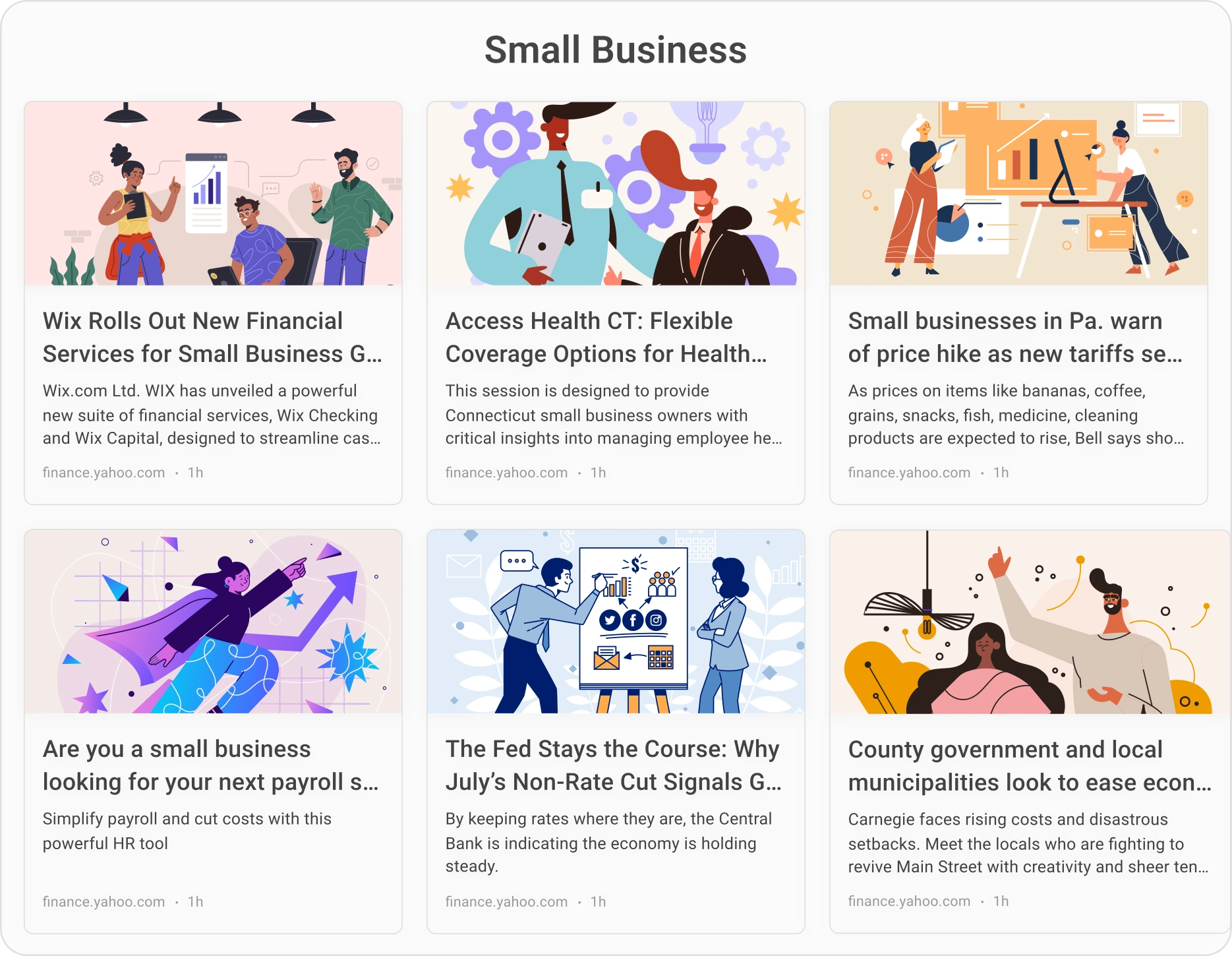 Widget del muro delle notizie