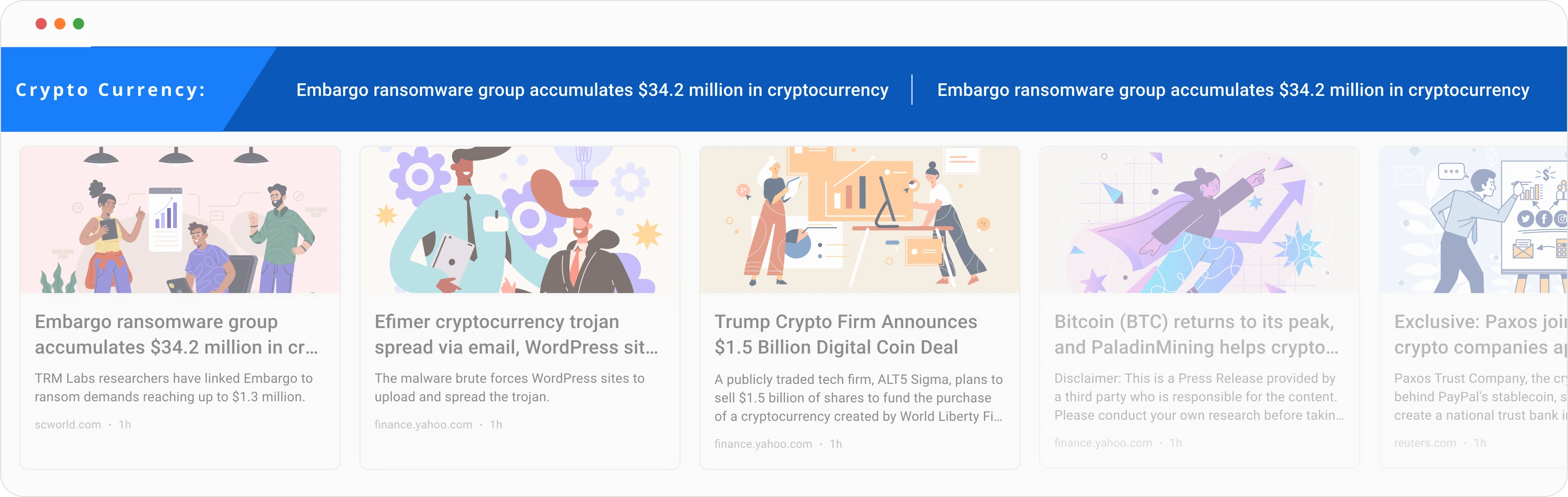 Widget per le notizie
